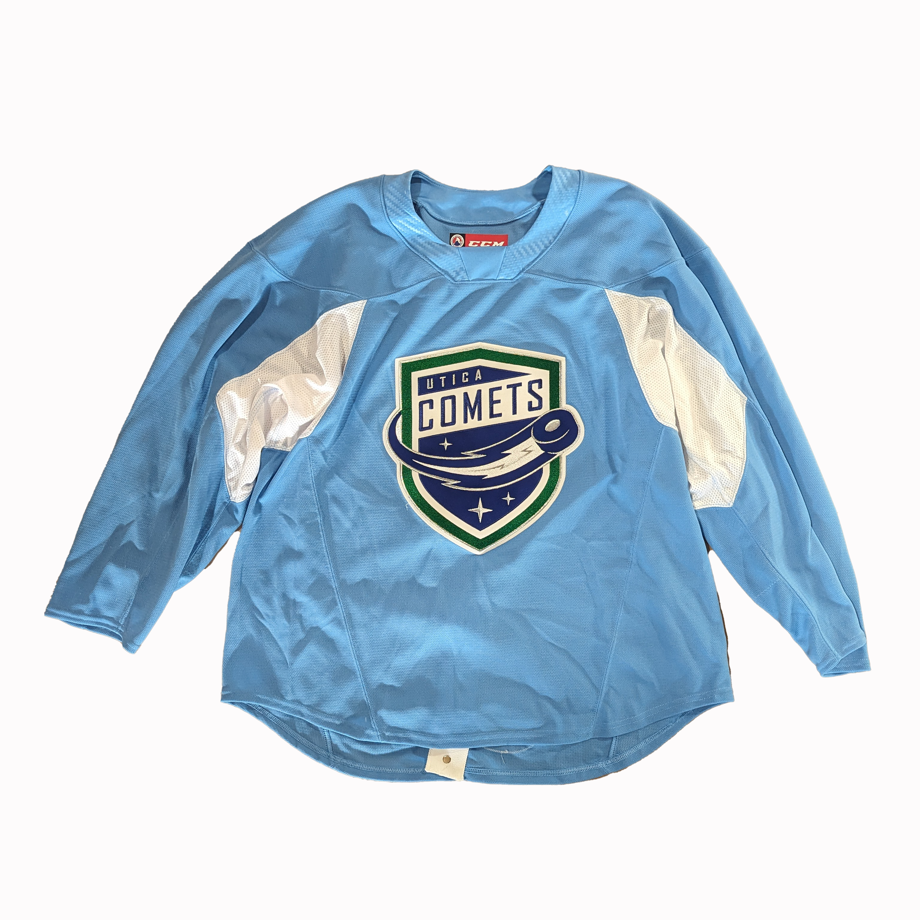 AHL - Maillot d'entraînement CCM d'occasion - Comets d'Utica (bleu ciel)